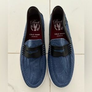 Cole Haan, denim material, never been worn